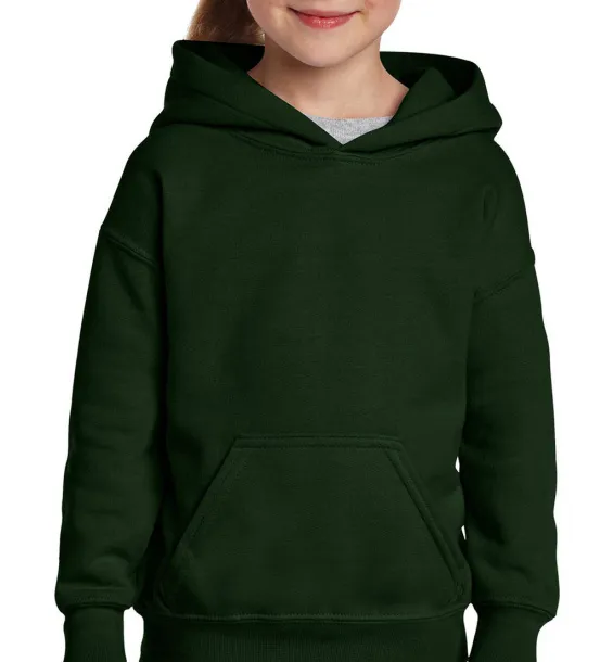  Heavy Blend Youth Hooded Sweat - Gildan Forest Green