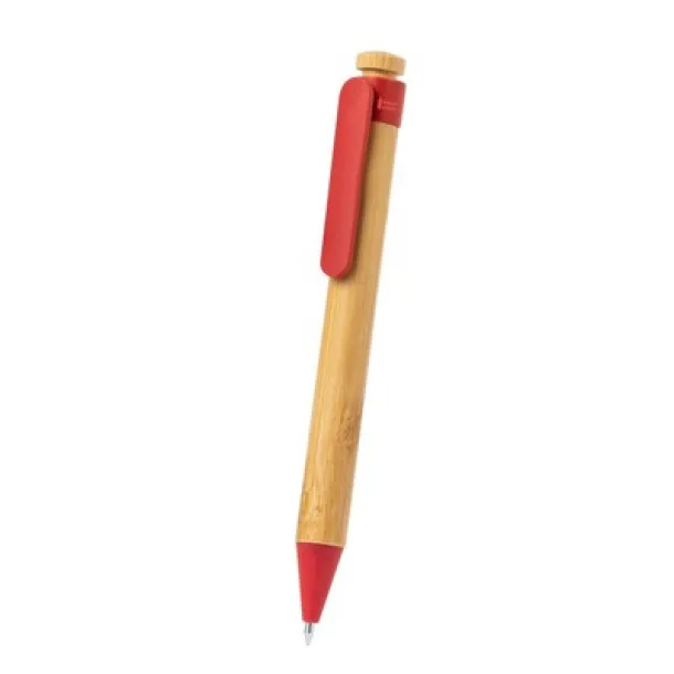  Bamboo ball pen red