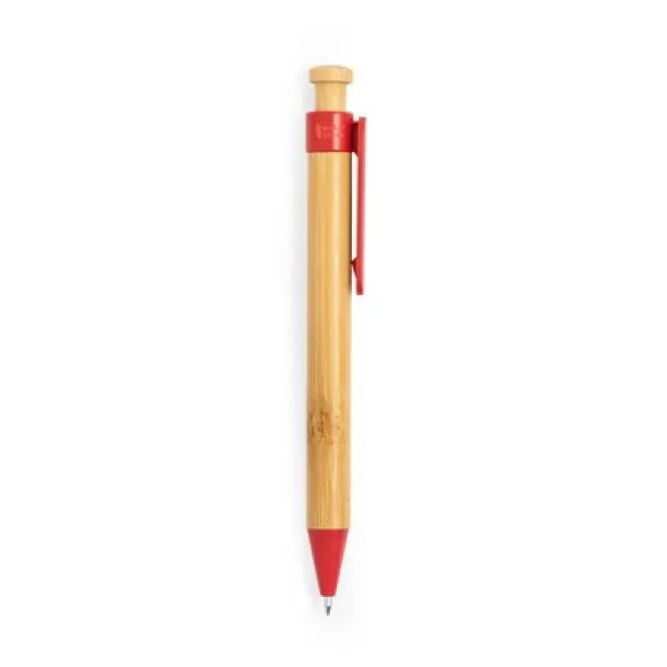  Bamboo ball pen red