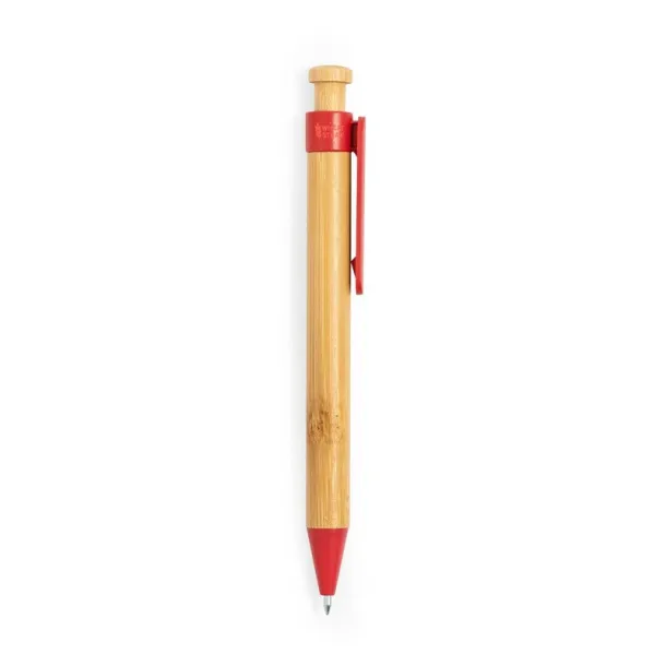  Bamboo ball pen Crvena