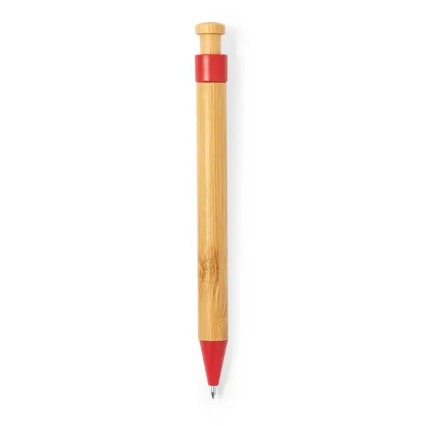  Bamboo ball pen Crvena