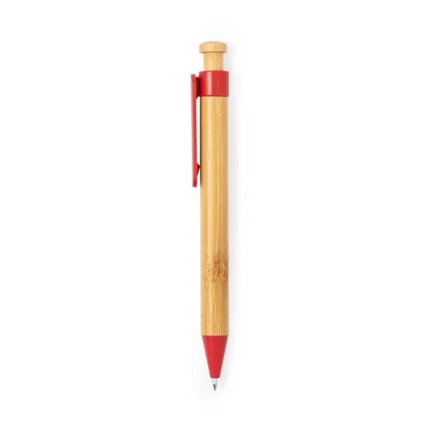  Bamboo ball pen Crvena