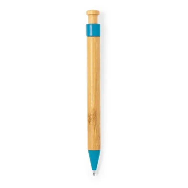  Bamboo ball pen blue