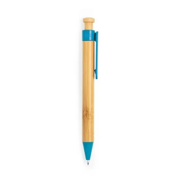  Bamboo ball pen blue