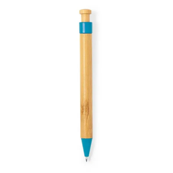  Bamboo ball pen Plava