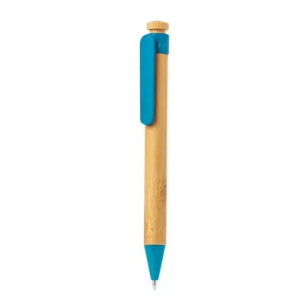  Bamboo ball pen blue