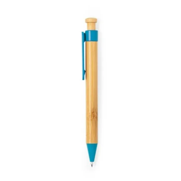  Bamboo ball pen blue