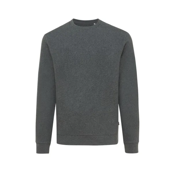  Iqoniq Denali recycled cotton crew neck undyed, natural raw - iqoniq anthracite 