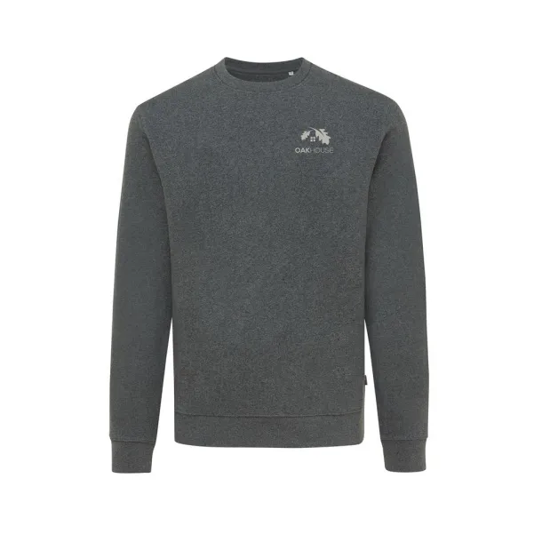  Iqoniq Denali neobojeni pulover od recikiranog pamuka, 340 g/m² - iqoniq heather anthracite