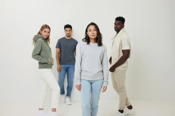  Iqoniq Denali neobojeni pulover od recikiranog pamuka - iqoniq heather anthracite