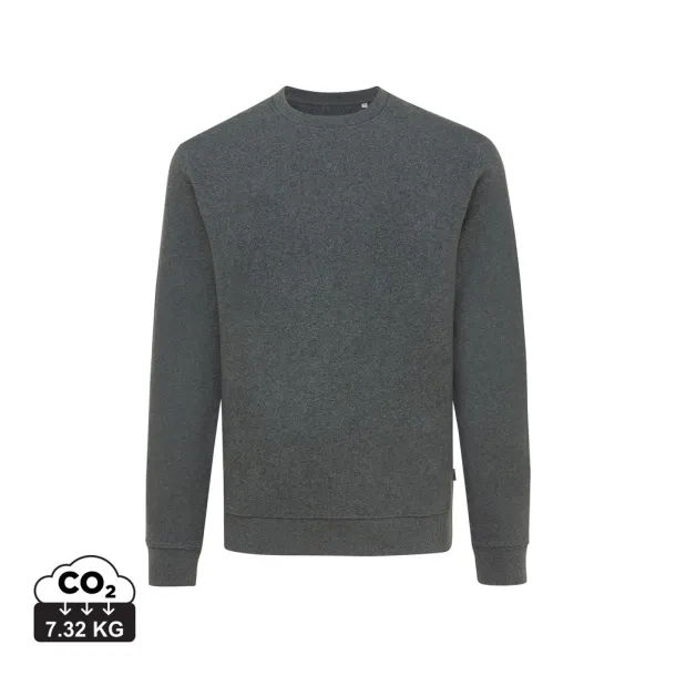  Iqoniq Denali recycled cotton crew neck undyed, natural raw - iqoniq anthracite 