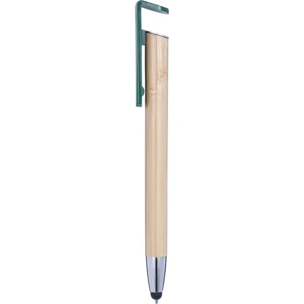  Bamboo ball pen, touch pen, phone stand 45533C