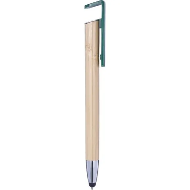  Bamboo ball pen, touch pen, phone stand 45533C