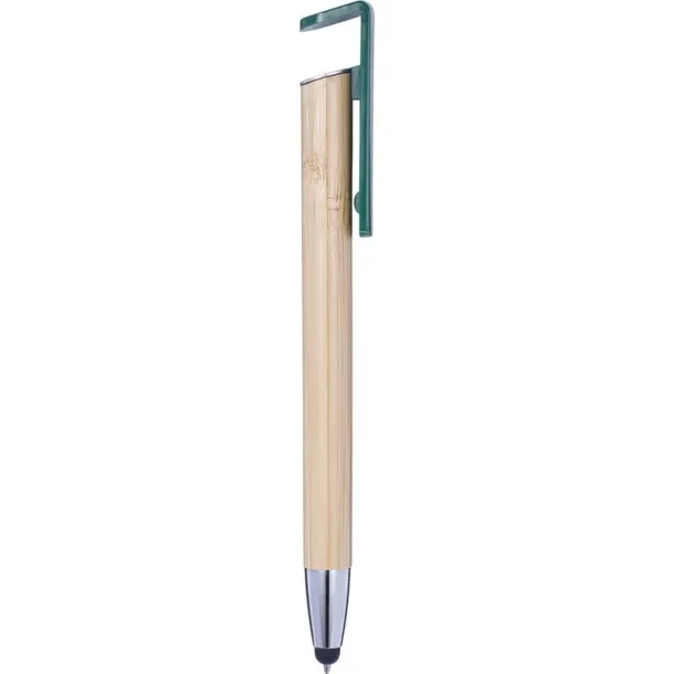  Bamboo ball pen, touch pen, phone stand 45533C