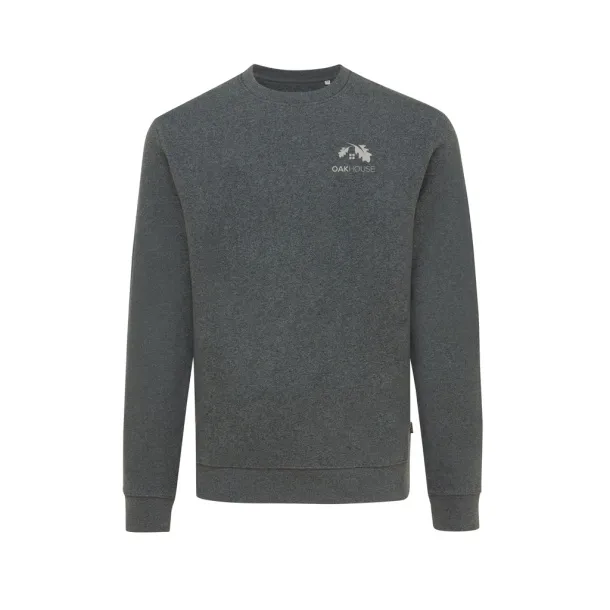  Iqoniq Denali neobojeni pulover od recikiranog pamuka, 340 g/m² - iqoniq heather anthracite
