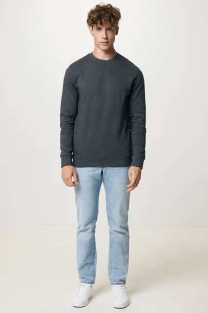  Iqoniq Denali recycled cotton crew neck undyed, natural raw - iqoniq anthracite 