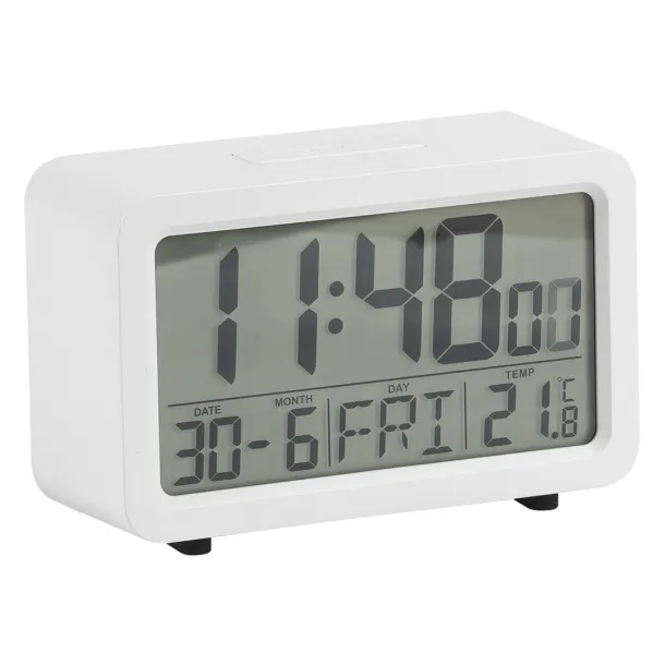 TIMEOUT  LCD desk clock White