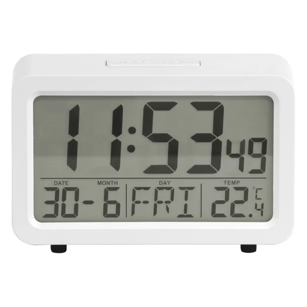 TIMEOUT  LCD desk clock White