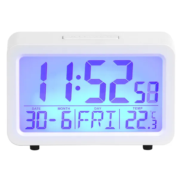 TIMEOUT  LCD desk clock White