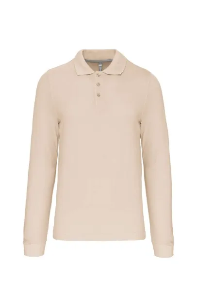  MEN'S LONG-SLEEVED POLO SHIRT - Kariban Pjesak smeđa