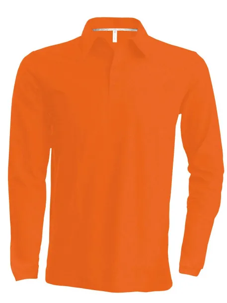  MEN'S LONG-SLEEVED POLO SHIRT - Kariban Orange