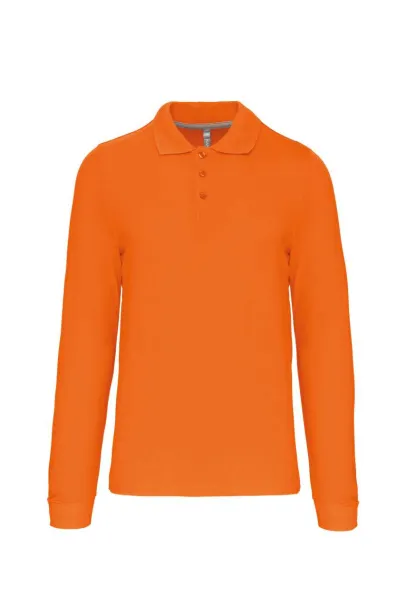  MEN'S LONG-SLEEVED POLO SHIRT - Kariban Orange