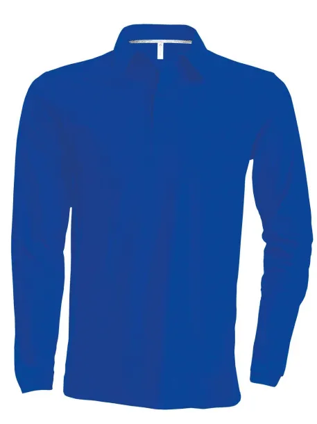  MEN'S LONG-SLEEVED POLO SHIRT - Kariban Light Royal Blue