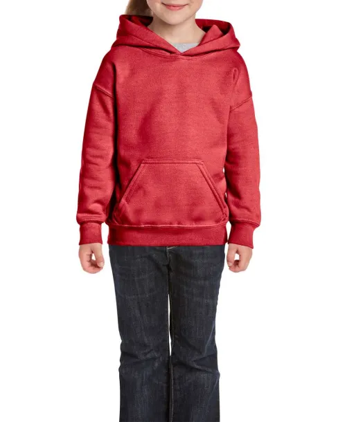  HEAVY BLEND™ YOUTH HOODED SWEATSHIRT - Gildan Heather Red