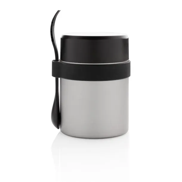  Bogota food flask with ceramic coating - XD Xclusive Silver Black