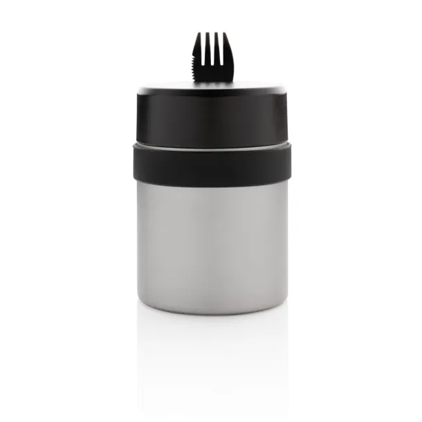  Bogota food flask with ceramic coating - XD Xclusive Silver Black