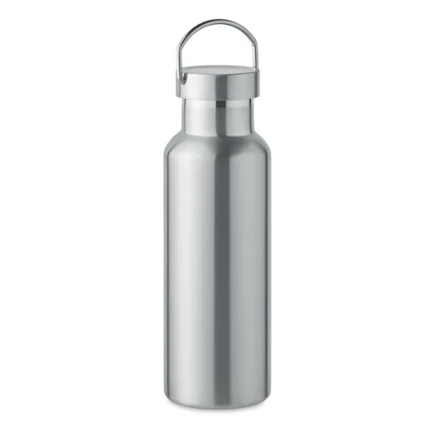 FLORENCE Double wall bottle 500 ml Matt Silver