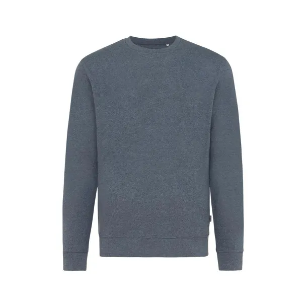 Iqoniq Denali recycled cotton crew neck undyed, natural raw - iqoniq heather navy