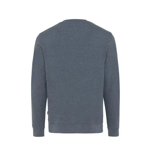  Iqoniq Denali recycled cotton crew neck undyed, natural raw - iqoniq heather navy