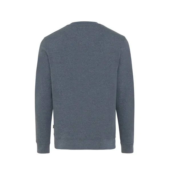  Iqoniq Denali recycled cotton crew neck undyed, natural raw - iqoniq heather navy