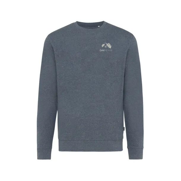  Iqoniq Denali neobojeni pulover od recikiranog pamuka, 340 g/m² - iqoniq heather navy