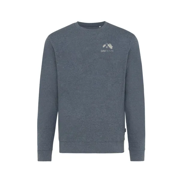  Iqoniq Denali neobojeni pulover od recikiranog pamuka, 340 g/m² - iqoniq heather navy