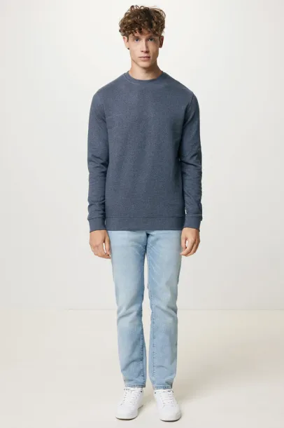  Iqoniq Denali neobojeni pulover od recikiranog pamuka, 340 g/m² - iqoniq heather navy