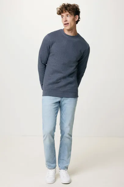  Iqoniq Denali neobojeni pulover od recikiranog pamuka, 340 g/m² - iqoniq heather navy