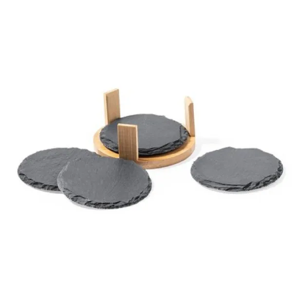  Cup coaster set, 4 pcs neutral