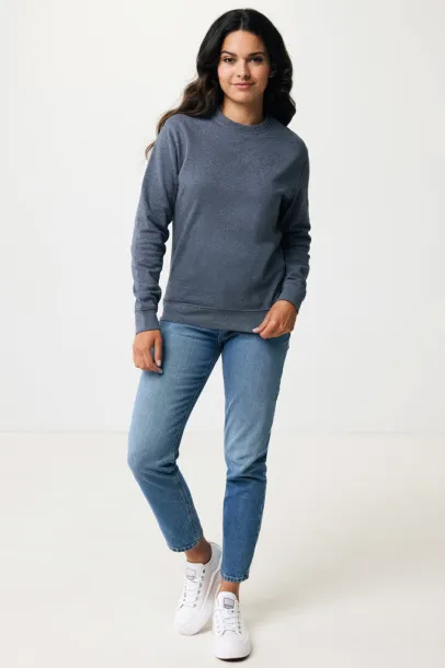  Iqoniq Denali neobojeni pulover od recikiranog pamuka, 340 g/m² - iqoniq heather navy