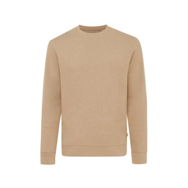  Iqoniq Denali recycled cotton crew neck undyed, natural raw - iqoniq heather brown