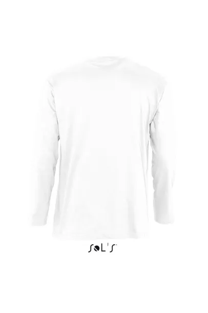  SOL'S MONARCH - MEN'S ROUND COLLAR LONG SLEEVE T-SHIRT - SOL'S White