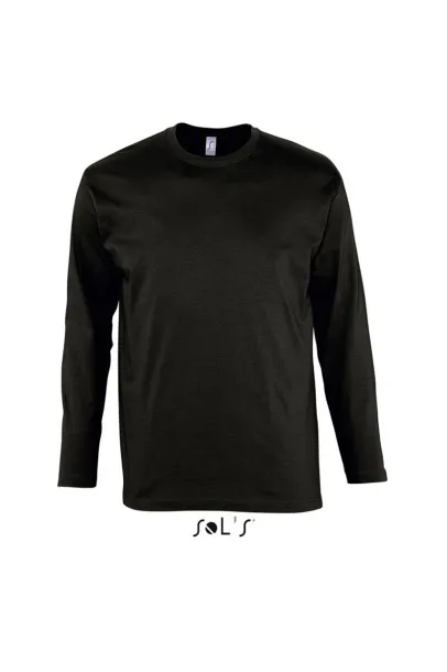  SOL'S MONARCH - MEN'S ROUND COLLAR LONG SLEEVE T-SHIRT - SOL'S Black