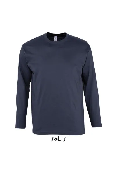  SOL'S MONARCH - MEN'S ROUND COLLAR LONG SLEEVE T-SHIRT - SOL'S Navy