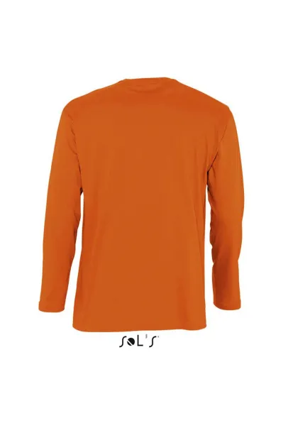  SOL'S MONARCH - MEN'S ROUND COLLAR LONG SLEEVE T-SHIRT - SOL'S Orange