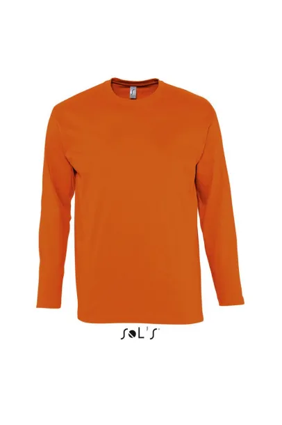  SOL'S MONARCH - MEN'S ROUND COLLAR LONG SLEEVE T-SHIRT - SOL'S Orange