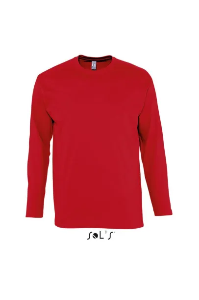  SOL'S MONARCH - MEN'S ROUND COLLAR LONG SLEEVE T-SHIRT - SOL'S Red