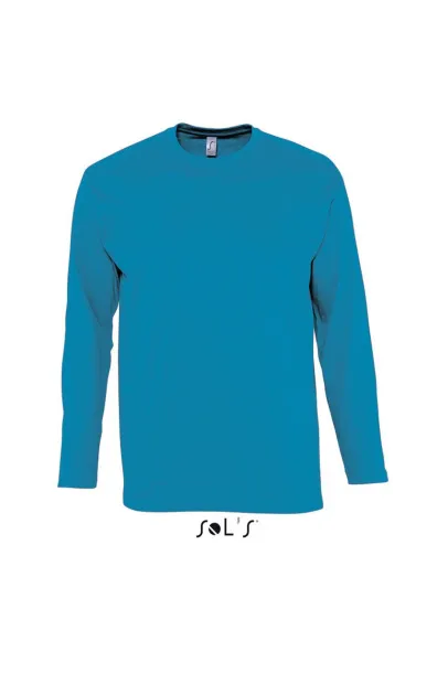  SOL'S MONARCH - MEN'S ROUND COLLAR LONG SLEEVE T-SHIRT - SOL'S Aqua