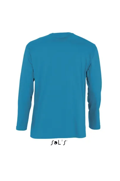  SOL'S MONARCH - MEN'S ROUND COLLAR LONG SLEEVE T-SHIRT - SOL'S Aqua