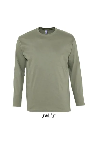  SOL'S MONARCH - MEN'S ROUND COLLAR LONG SLEEVE T-SHIRT - SOL'S Khaki